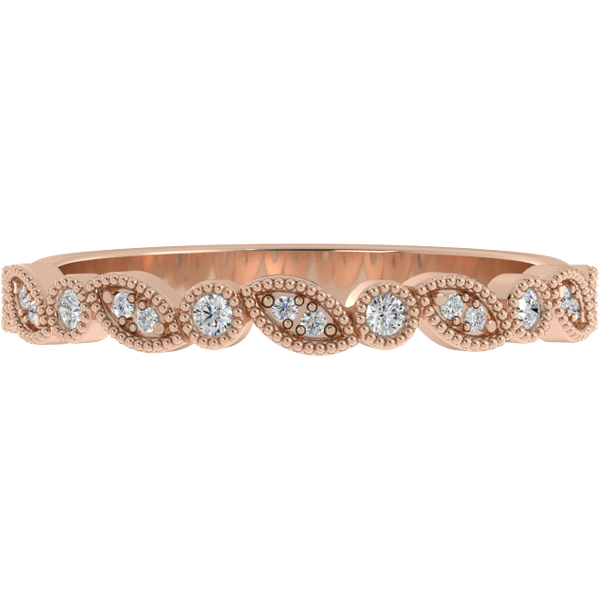 Alianza de Boda Love 2.13 MM con diamante de laboratorio Oro Rosa 585 (14K)