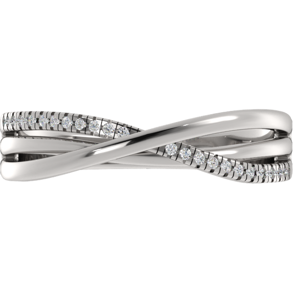 Alianza de Boda Classic 1.80 MM con diamante de laboratorio Oro Blanco 750 (18K)