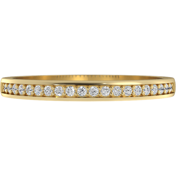 Alianza de Boda Wise con diamante de laboratorio Oro Amarillo 417 (10K)