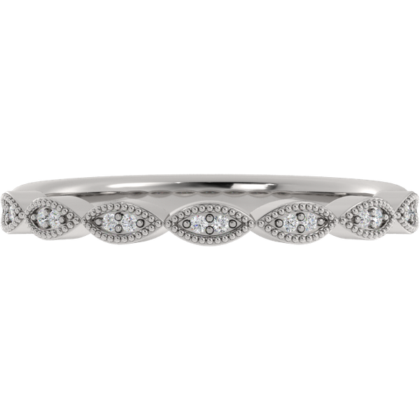 Alianza de Boda Pavé Amellia 1.90 MM con diamante de laboratorio Platino 950