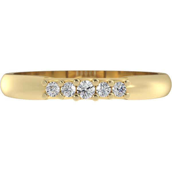 Alianza de Boda Petal Vintage con diamante de laboratorio Oro Amarillo 750 (18K)