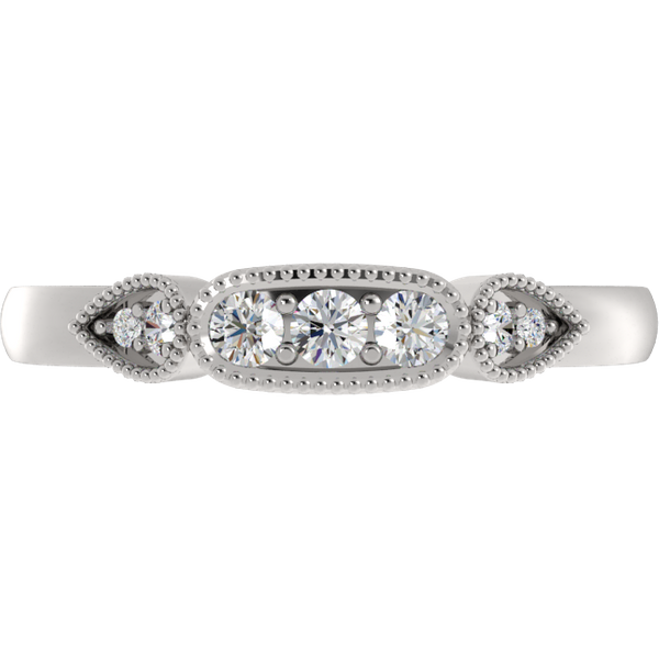Alianza de Boda Vivienne con diamante de laboratorio Oro Blanco 585 (14K)