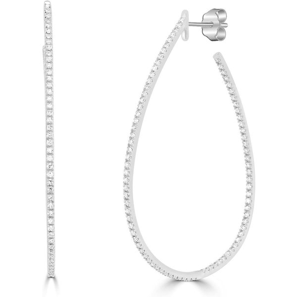 Pendientes de Aro con Diamantes Naturales 0.45 ct. tot. Oro Blanco 585 (14K)