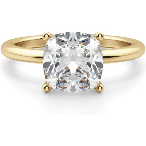 Basket Set Poduszkowy 1.75 ct Klasyczny Pierścionek Zaręczynowy Diament Laboratoryjny 585 Żółte Złoto (14K)