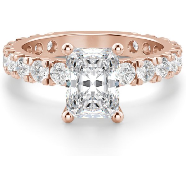 Gwyneth Radiant 2.00 krt Pierścionek Zaręczynowy Diament Laboratoryjny 585 Różowe Złoto (14K)