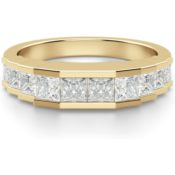 Obrączka Ślubna Cinderella Laboratoryjny Diament 585 Żółte Złoto (14K)