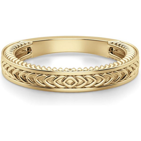 Klasyczna Obrączka Ślubna Sage 585 Żółte Złoto (14K)