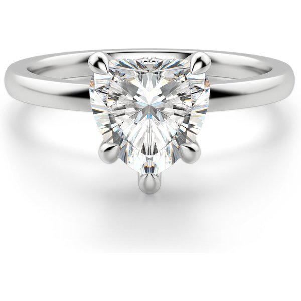 Solstice Sercowy 3.00 ct Pierścionek Zaręczynowy Diament Laboratoryjny 585 Białe Złoto (14K)