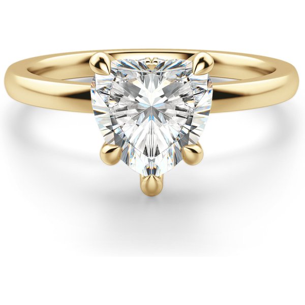 Solstice Sercowy 0.50 ct Pierścionek Zaręczynowy Diament Laboratoryjny 585 Żółte Złoto (14K)