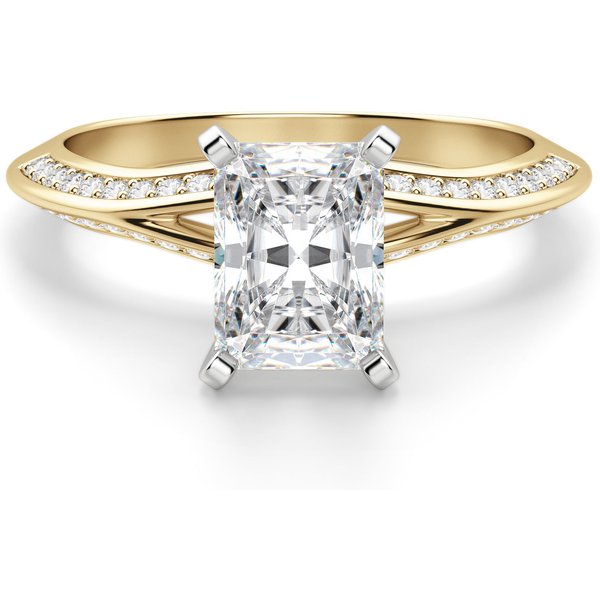 Irene Radiant 3.00 ct Pierścionek Zaręczynowy Diament Laboratoryjny 585 Żółte Złoto (14K)