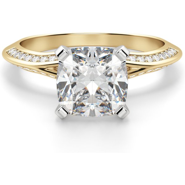 Irene Poduszkowy 2.00 ct Pierścionek Zaręczynowy Diament Laboratoryjny 585 Żółte Złoto (14K)