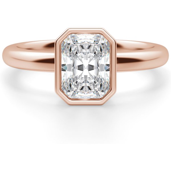 Marseille Radiant 2.00 ct Pierścionek Zaręczynowy Diament Laboratoryjny 585 Różowe Złoto (14K)