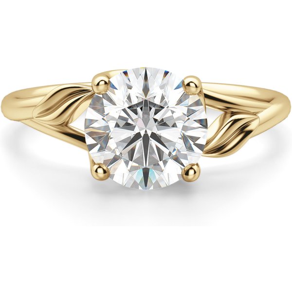 Ivy Okrągły 2.50 ct Pierścionek Zaręczynowy Diament Laboratoryjny 585 Żółte Złoto (14K)