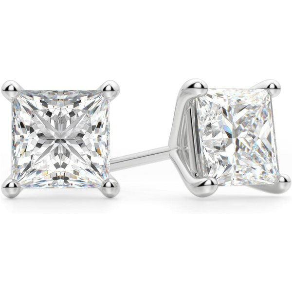 Kolczyki Sztyfty Księżniczka 0.30 Karata Tension Back Martini Set Diament Laboratoryjny 585 Białe Złoto (14K)