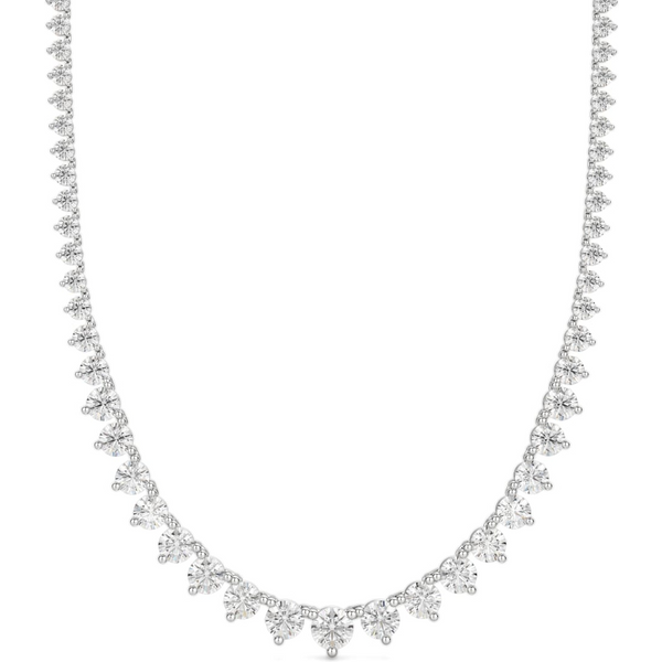 Naszyjnik Marilyn 15.80 ct Laboratoryjny Diament 585 Białe Złoto (14K)