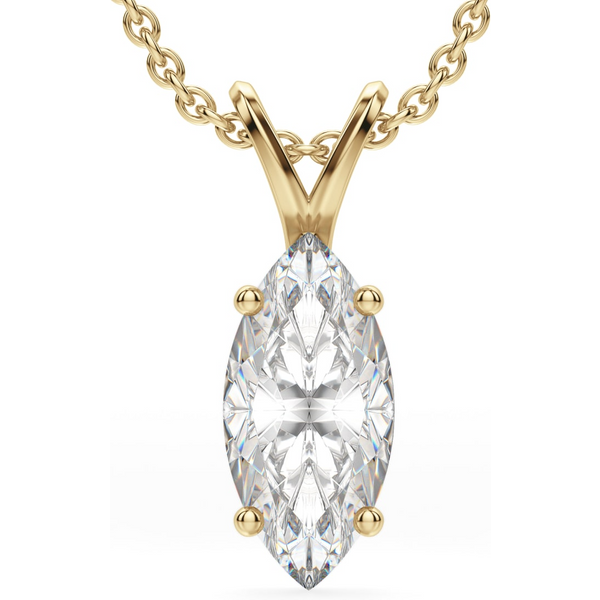 Wisiorek Basket Set Markýzový 0.50 kt Laboratoryjny Diament 585 Żółte Złoto (14K)