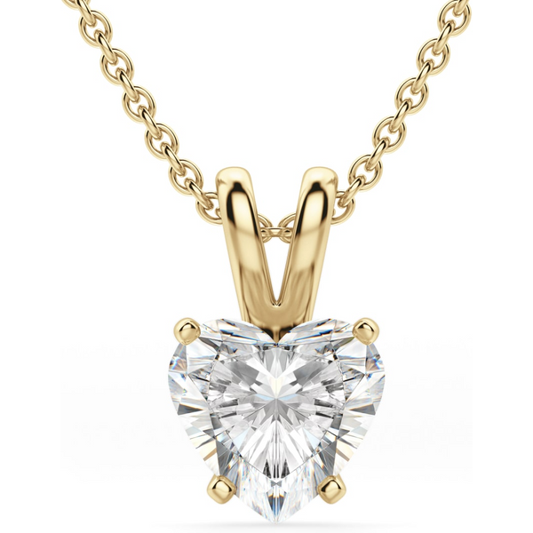 Wisiorek Basket Set Serce 0.75 kt Laboratoryjny Diament 585 Żółte Złoto (14K)