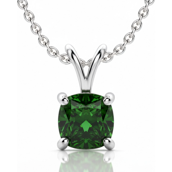 Wisiorek z Turmalinem Poduszkowym 1.75 ct Basket Set 417 Białe Złoto