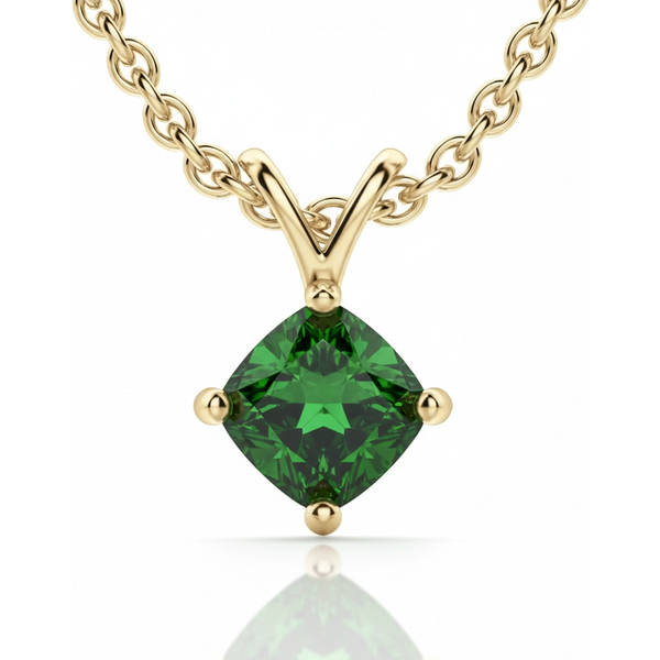Wisiorek z Turmalinem Poduszkowym 2.50 ct Kite Set 585 Żółte Złoto