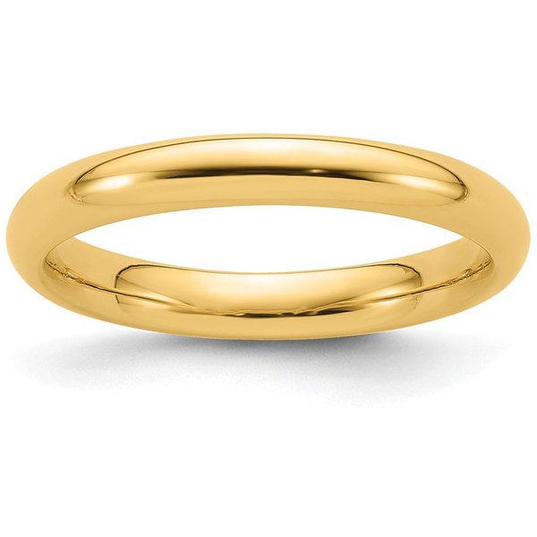 Obrączka Ślubna Standard Comfort Fit 3 mm 585 Żółte Złoto (14K)