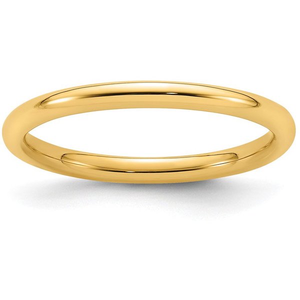 Obrączka Ślubna Standard Comfort Fit 2 mm 585 Żółte Złoto (14K)