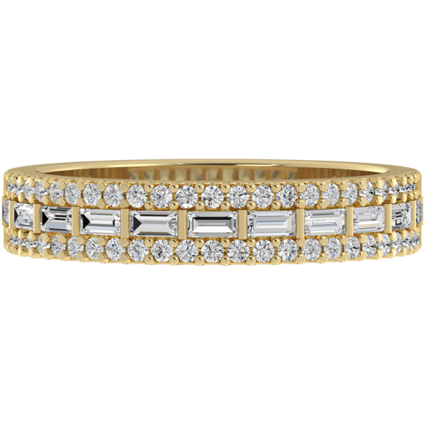 Obrączka Ślubna Fly 3.50 MM Diament Laboratoryjny 585 (14K) Żółte Złoto