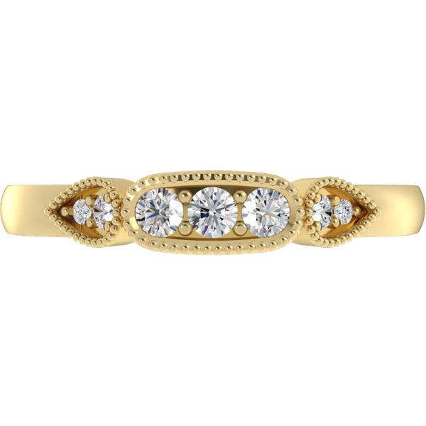 Obrączka Ślubna Vivienne Diament Naturalny 585 (14K) Żółte Złoto