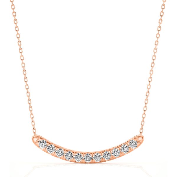 Naszyjnik Diamentowy Choker Diament Laboratoryjny 585 Różowe Złoto (14K)