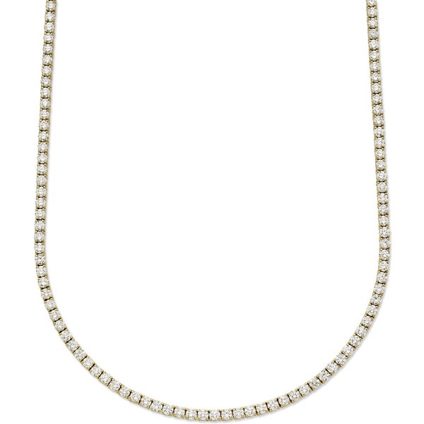 Naszyjnik Tenisowy z Diamentami 12.00 ct Diament Laboratoryjny 585 Żółte Złoto (14K)
