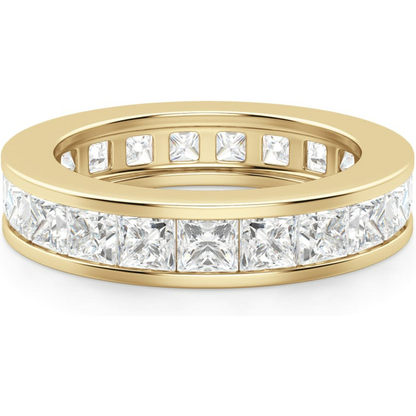 Obrączka Ślubna Eternity Channel Set Księżniczka 3.00 mm Laboratoryjny Diament 585 Żółte Złoto (14K)