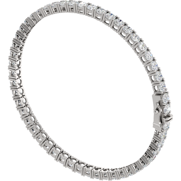 Bransoletka Lucent Lace z Okrągłymi Laboratoryjnymi Diamentami 11.55 ct 585 Białe Złoto (14K)
