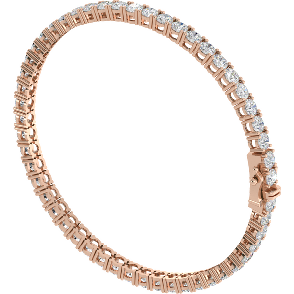 Bransoletka Lucent Lace z Okrągłymi Naturalnymi Diamentami 11.55 ct 750 Różowe Złoto (18K)