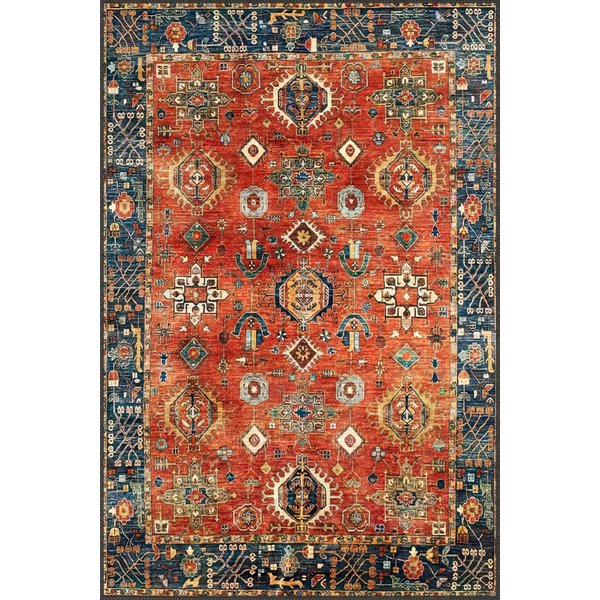 Lucius Vintage Oriental Persian washable rug