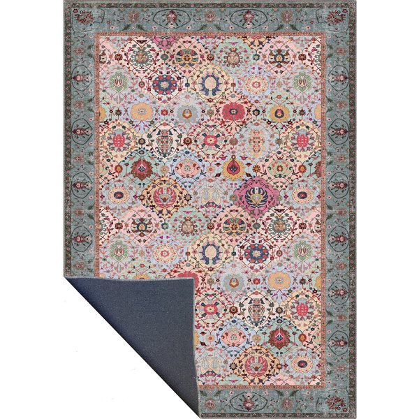 Lunvella Colorful Floral Persian machine washable rug