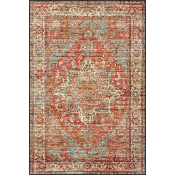 Zephyron Heriz Medallion machine washable rug