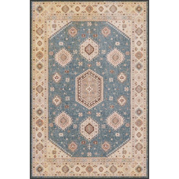 Flavian Yellow Oriental Vintage washable rug