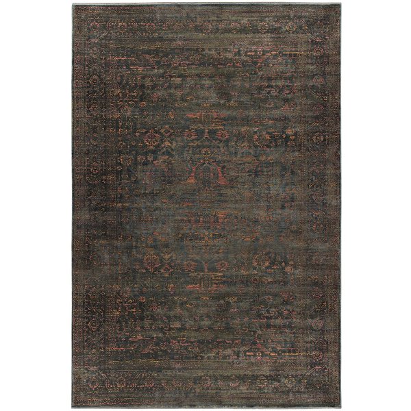 Orvessa Vintage Green Rug Silk Machine Carpet