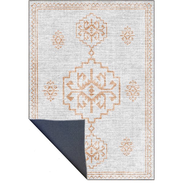 Halven Yellow Machine Washable Rug