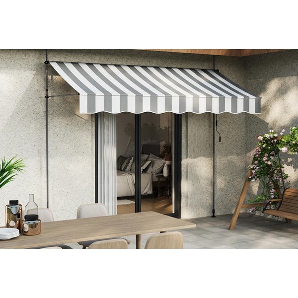 Manual Retractable Awning with Adjustable Height - 3 Colours | Wowcher