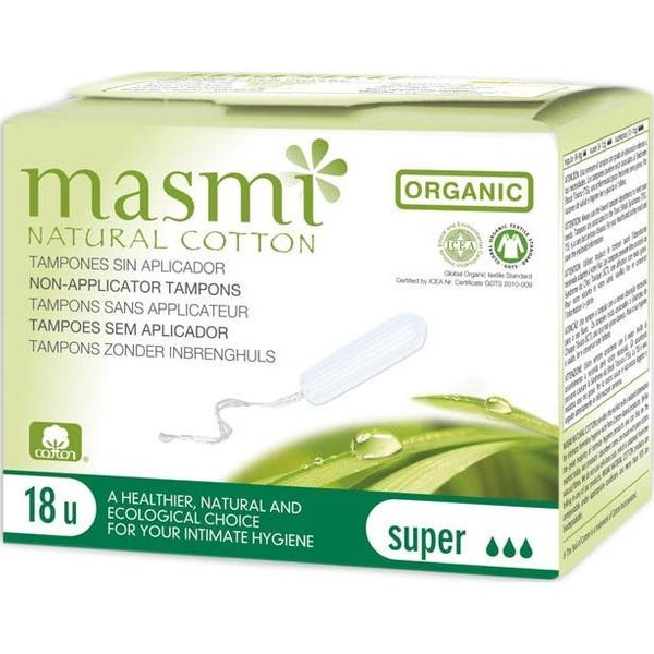 Masmi Natural Cotton Tampones Digital Super 18Uds-image
