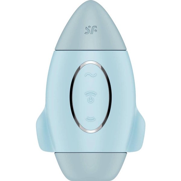 Satisfyer Mission Control Double Air Pulse Vibrator Blue 1Ud-image