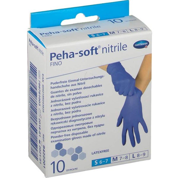 Peha-Soft Guantes Desechables De Nitrilo Talla S 10Uds-image