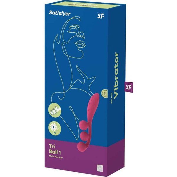 Satisfyer Tri Ball 1 Multi Vibrador Rojo 1Ud-image