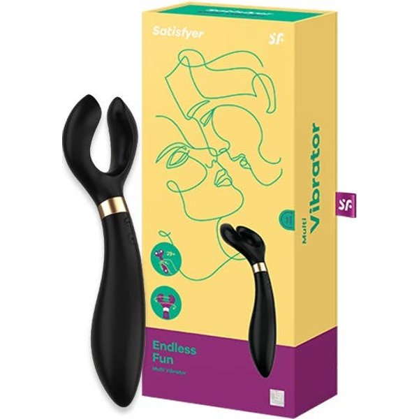 Satisfyer Endless Fun Vibrador Parejas Negro 1Ud-image