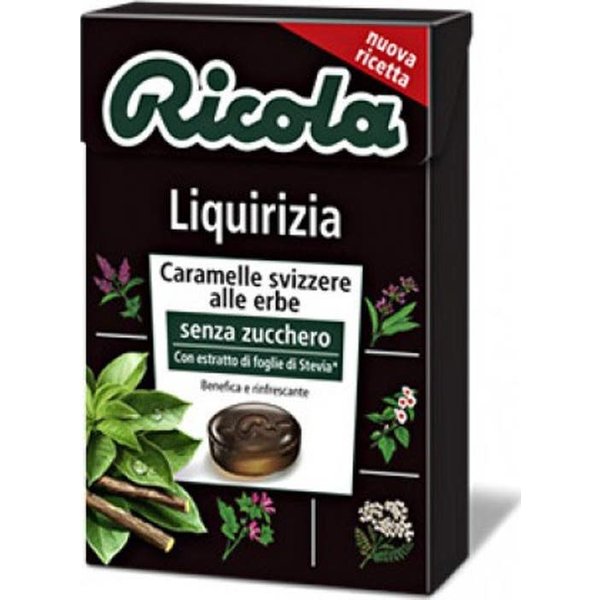 Ricola Swiss Regaliz Caramelo Hierbas Sin AzúCar Bio 50G-image