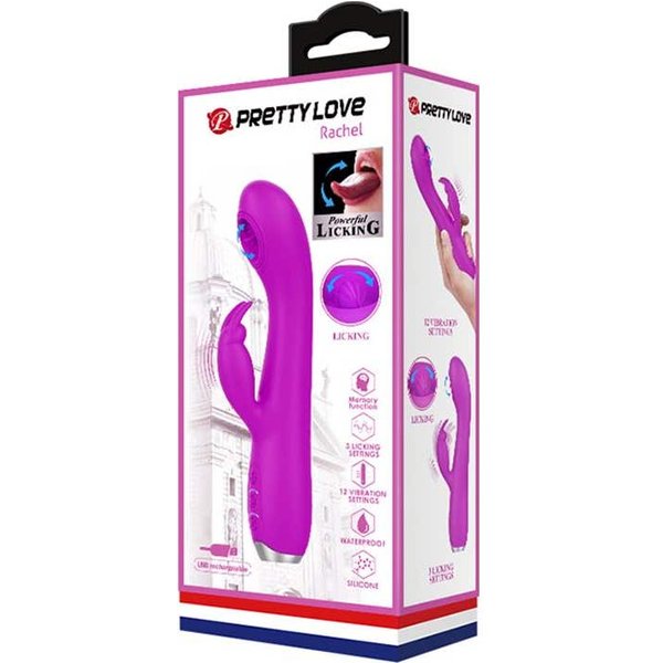 Pretty love Rachel Vibrador Recargable Succionador Morado 1 Ud-image