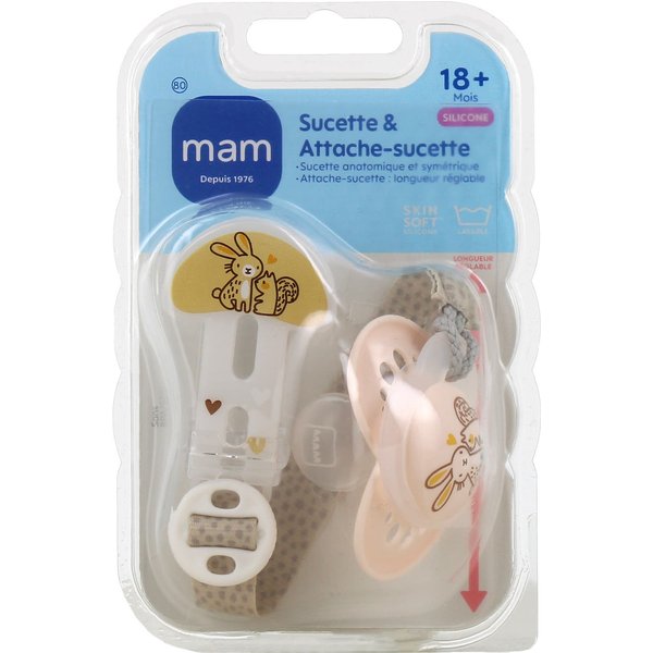 Mam Kit Chupete Con Clip +18 Meses 1 Ud-image