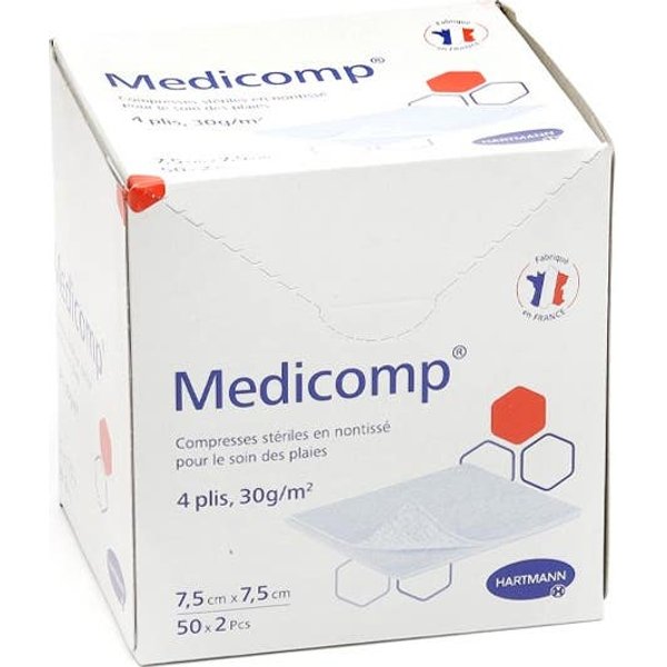 Medicomp Compresa No Tejida No EstéRil 7,5X7,5Cm 100Uds-image