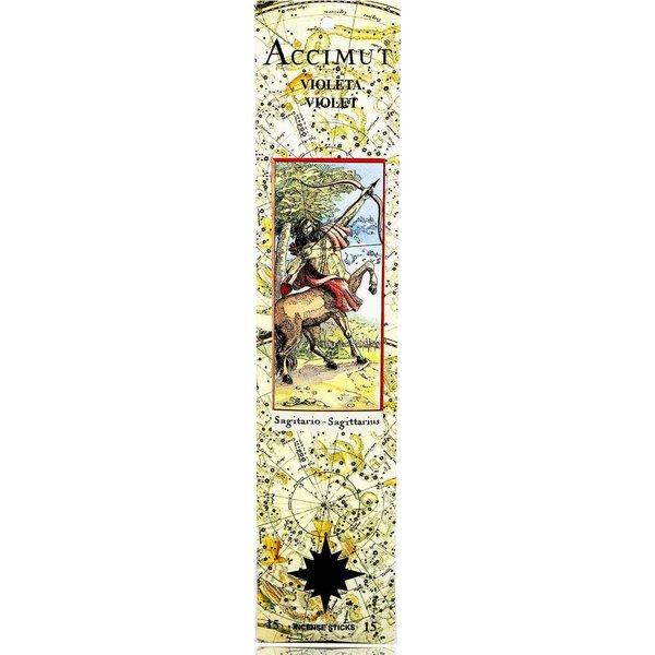 Radhe Shyam Incienso Stick Accimut Sagitario Violeta 15 Uds-image