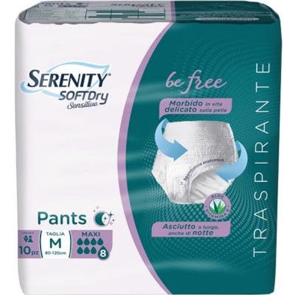 Serenity Pants Soft Dry Sensitive PañAl Maxi TM 10Uds-image